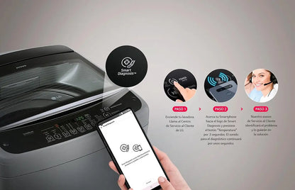 Lavadora de 13 kg carga superior Smart Inverter con TurboDrum™ (48%)📢❗